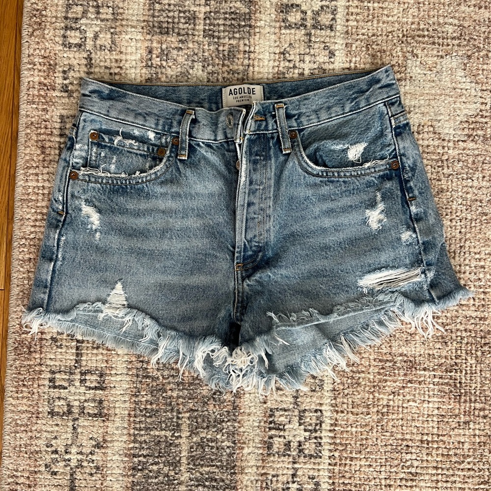 Agolde Parker denim shorts